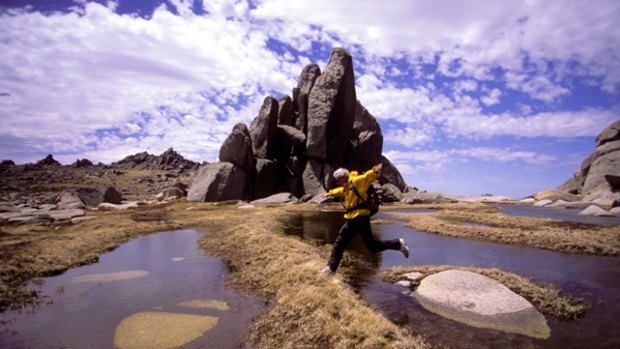 Glorious granite . . . rock formations highlight the rugged beauty of Kosciuszko National Park.