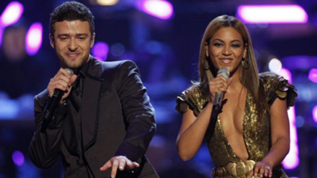 Cartoon networking ... Justin Timberlake, performing with Beyonce last year, will voice the character or Boo-Boo in a Yogi Bear movie adaptation.