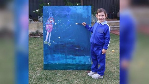 Rose Vassiliou entered the Archibald Prize with a work inspired by a trip to the swimming pool.  
