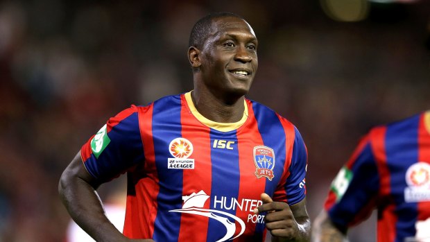Emile Heskey in action foe the Newcastle Jets