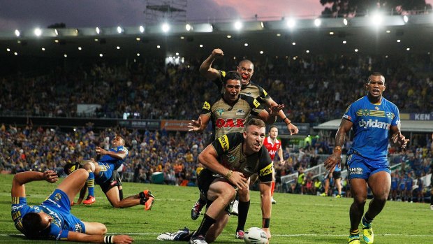 Origin bound?: Bryce Cartwright scores the winner last week.