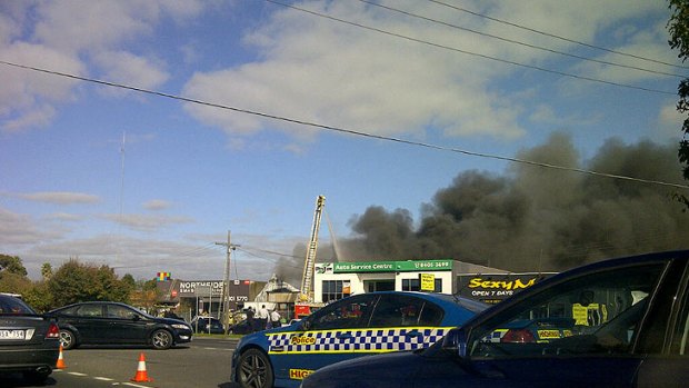 The factory fire at Epping has sent thick smoke billowing across the city's north.