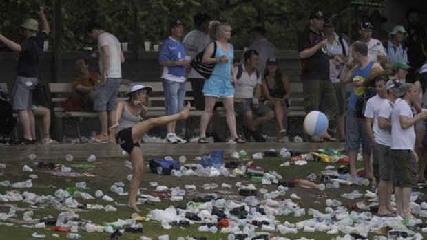 What a load of rubbish ... but the hill at Adelaide Oval was still tidier than Australia's bowling figures.
