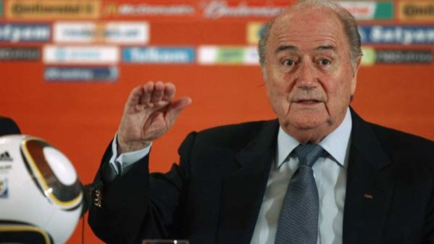 Apologised ... Sepp Blatter.