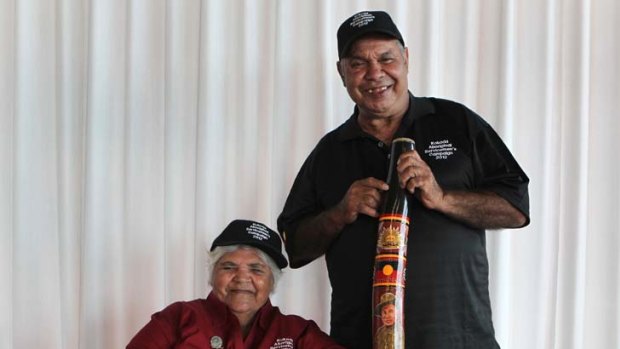 In honour ... Grace Goron and Richard Archibald, who are going to PNG to provide the first Aboriginal burial ceremony for their relative, Private Frank Archibald.