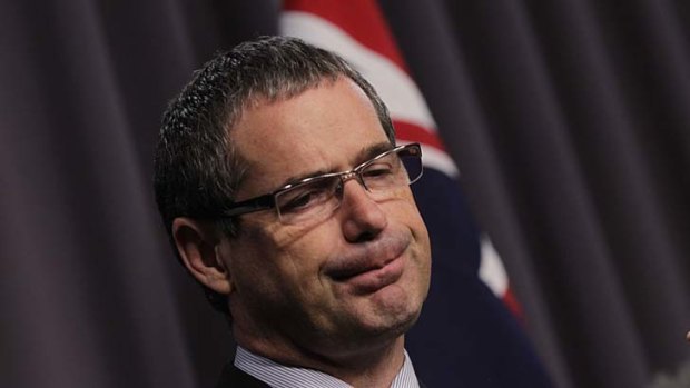 Backing the bookies: Communications Minister Stephen Conroy.