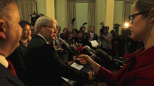 No apologies for hard line: Kevin Rudd.