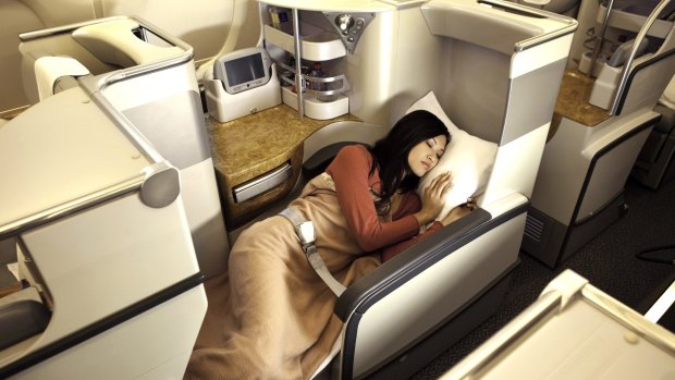 Emirates A380 Business Class.