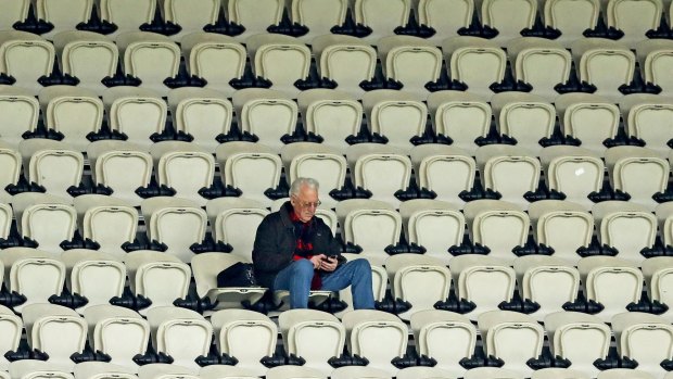 A stand alone: There won't even be one spectator watching AFL finals next weekend, thanks to a week off.