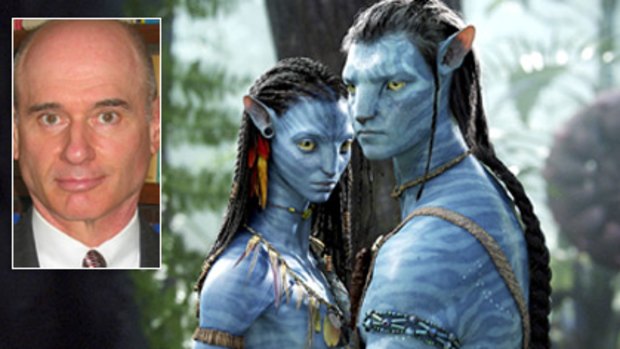 Professor Paul Frommer (inset) will tour Australia teaching the language of the Na'vi from the blockbuster film <I>Avatar.</i>