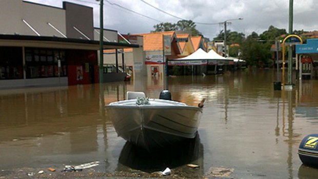 Flooding in Rosalie on January 12.