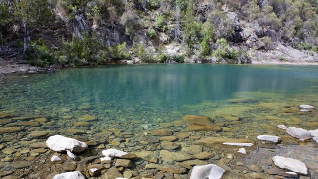 The Apsley Waterhole is a great spot for a picnic and a leisurely dip on a hot summer day. 