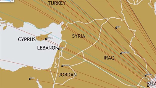 Israel and its major cities have been left off the flight map on Etihad's website.