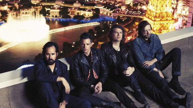 Escaping winter in the US ... the Killers, from left, Ronnie Vannucci jnr, Brandon Flowers, Dave Kuening and Mark Stoermer.