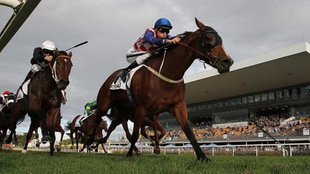 Crowning moment: Streama wins the $500,000 Doomben Cup on Saturday.