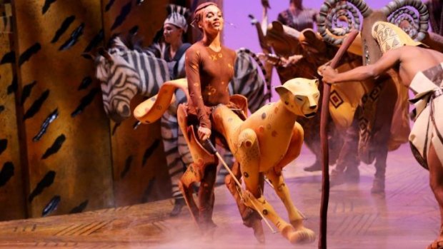 The large-size puppetry in <i>The Lion King</i> is spectacular.