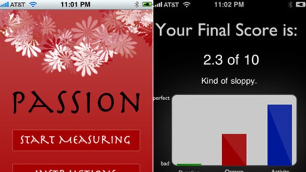 The new Passion app for the iPhone.