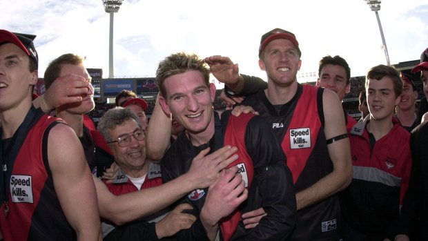 Essendon fans remember James Hird for his skills, courage and generosity. 