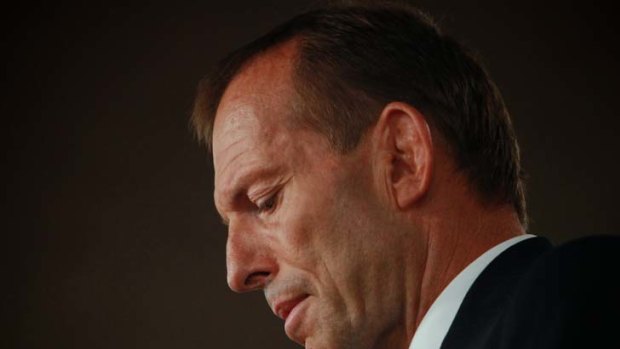 Image problem ... Tony Abbott's demonising of Julia Gillard may have come at a price.