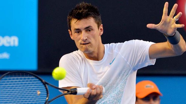 Cruise control ... Australia's Bernard Tomic.