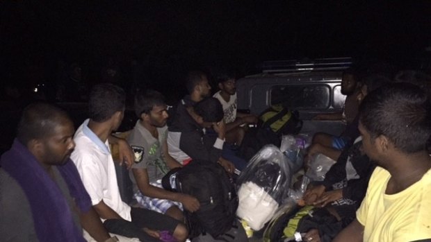 Asylum seekers are evacuated to Rote.