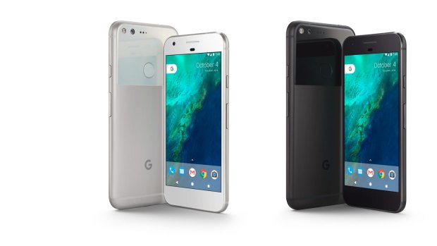 The Pixel and Pixel XL are available in 'Very Silver' and 'Quite Black'.