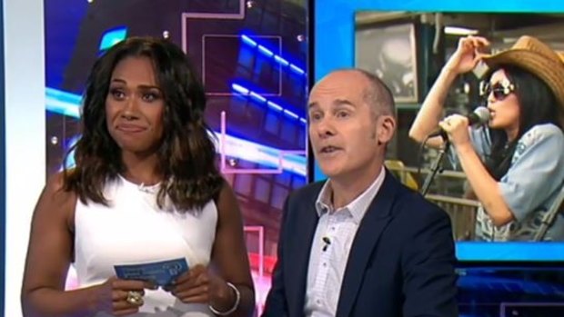 Paulini put on a brave face to promote her upcoming album on Have You Been Paying Attention?