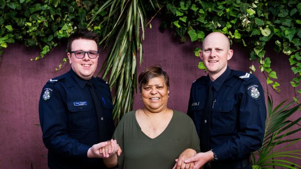 Levalda Adams was found at her home by First Constable Thomas O'Dwyer and Senior Constable Dean Turner.