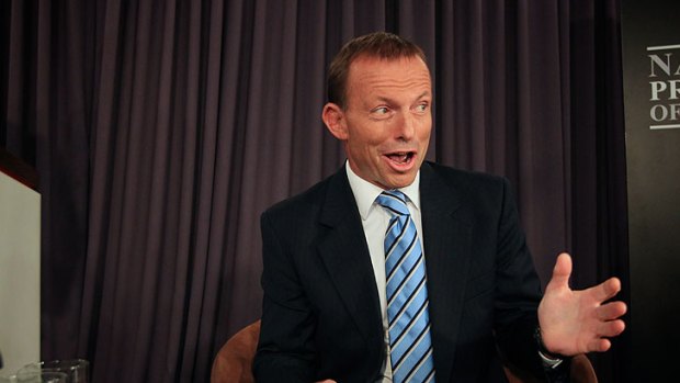 Modestly positive: Opposition Leader Tony Abbott.