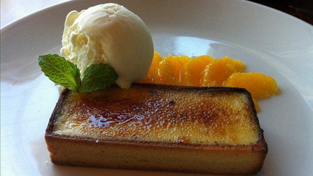 The Regatta's 'textbook perfect' lemon tart.