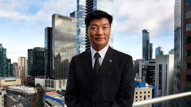 Building relationships &#8230; Lobsang Sangay in Melbourne.