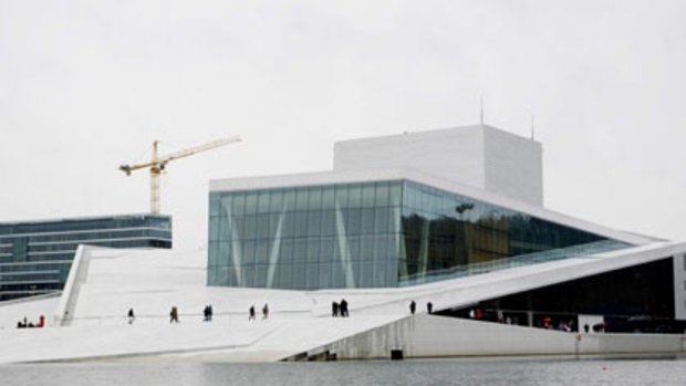 The new Oslo Opera House, opened by Norway's King Harald last year.