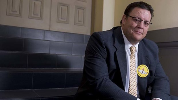 Former rugby league player now likely Senator Glenn Lazarus.