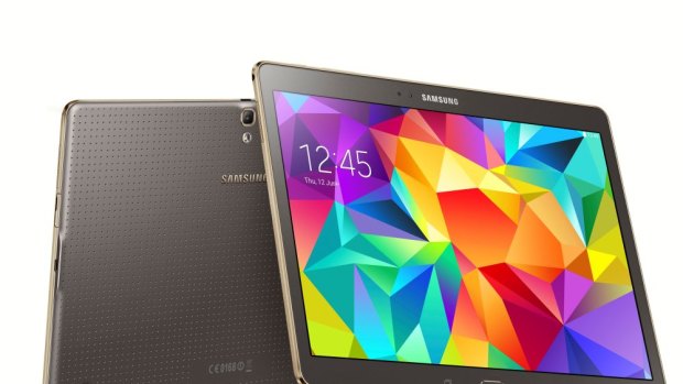 Exceptional: The 10.5-inch Galaxy Tab S in bronze.
