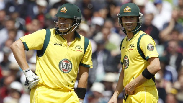Michael Clarke (R) and Shane Watson will lead a strong Australian team in Canberra.