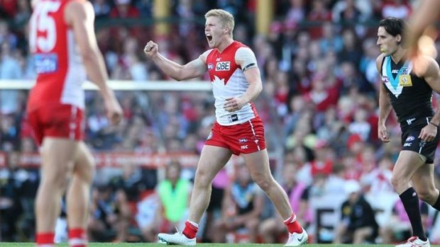 Dan Hannebery has suffered an injury to his right ankle.