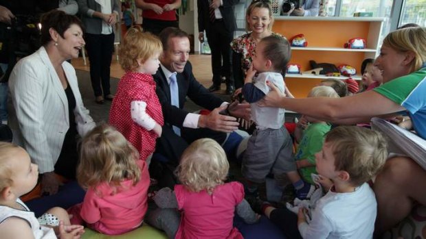 Slowing implementation of changes to childcare: Tony Abbott, leader of the Opposition.