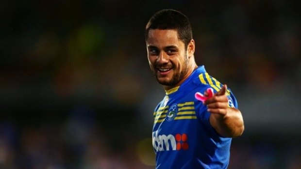 Simply the best:  Parramatta fullback Jarryd Hayne has been dazzling opponents with his footwork this season.