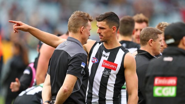 Scott Pendlebury's broken finger will keep him out for at least four more weeks.