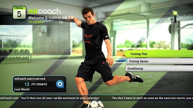 Personal touch ... a screenshot of Micoach by Adidas.