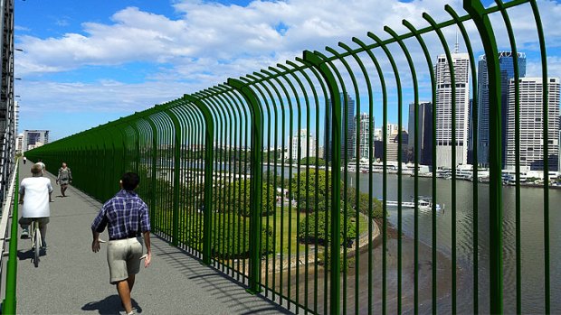 Brisbane City Council plans to erect barriers on the Story Bridge to prevent suicides.