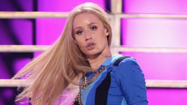 Not happy ... Iggy Azalea.