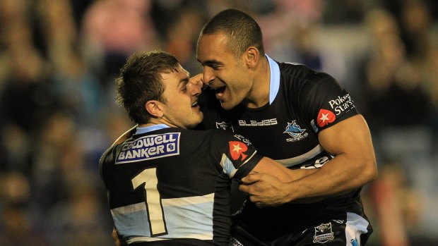 Good times: Nathan Gardner and Paul Aiton, pictured in 2011.