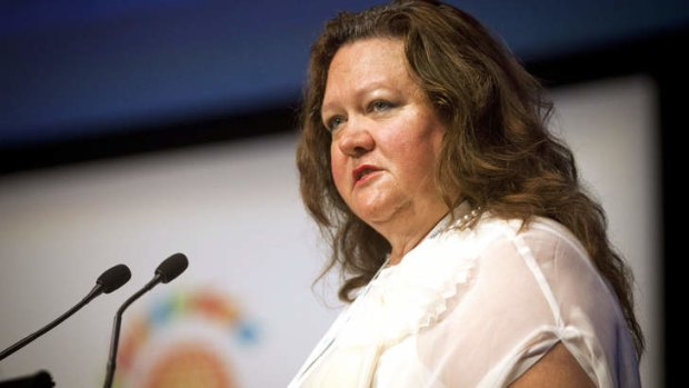 Coming to your living room soon: Gina Rinehart.