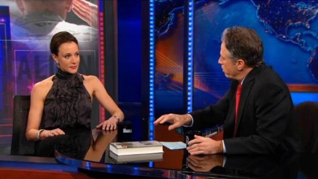 Paula Broadwell discusses her biography of General Petraeus with the Daily Show host Jon Stewart.