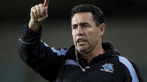 Closing ranks: Cronulla coach Shane Flanagan barred the media from his club's training session on Wednesday.