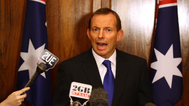 Opposition leader Tony Abbott.