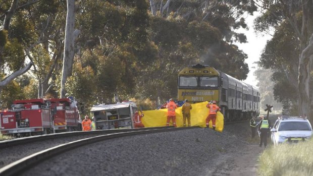 A woman is dead after Overland interstate passenger train crashes into car on Friday afternoon. 