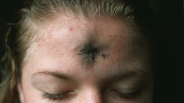 The symbol of Ash Wednesday.