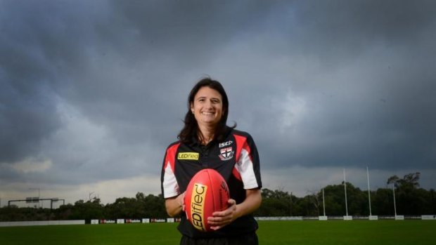 Searle is the first female to be a coach at an AFL club.